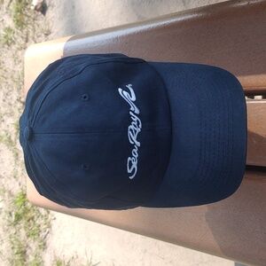 Sea Ray Embroidered Strapback Hat Cap Navy Blue